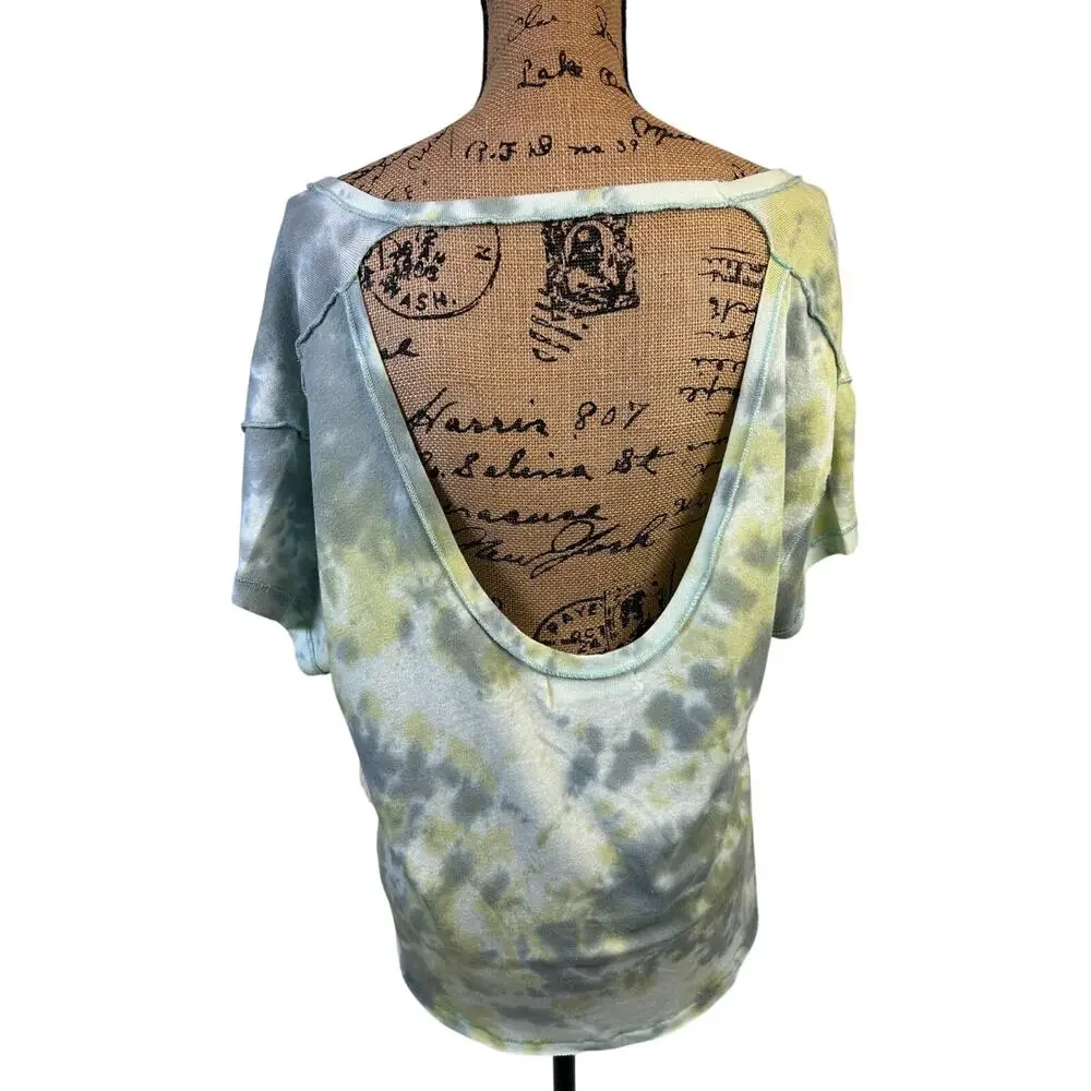 Outer Banks Netflix Wardrobe Free People All Mine Tie Dye Tee Tshirt NWT XS